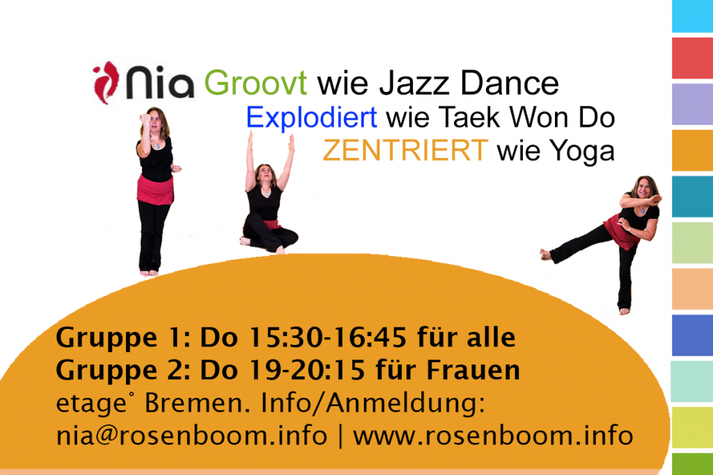 Nia Tanz & Entspannung in Bremen Donnerstag 15:30 Uhr Donnerstag 19 Uhr